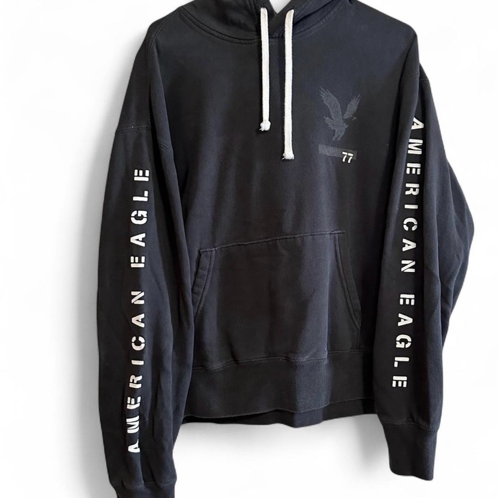 American Eagle Outfitters Black Hoodie Sweater